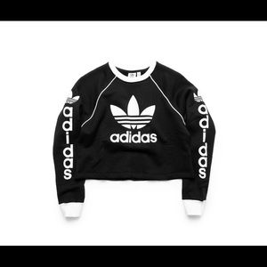 Black and white Pacsun Adidas sweatshirt